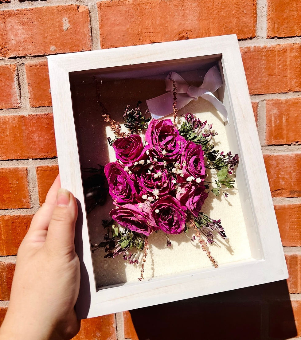 Thumbnail: 8x10in Shadowbox Frame - Wedding Flower Preservation