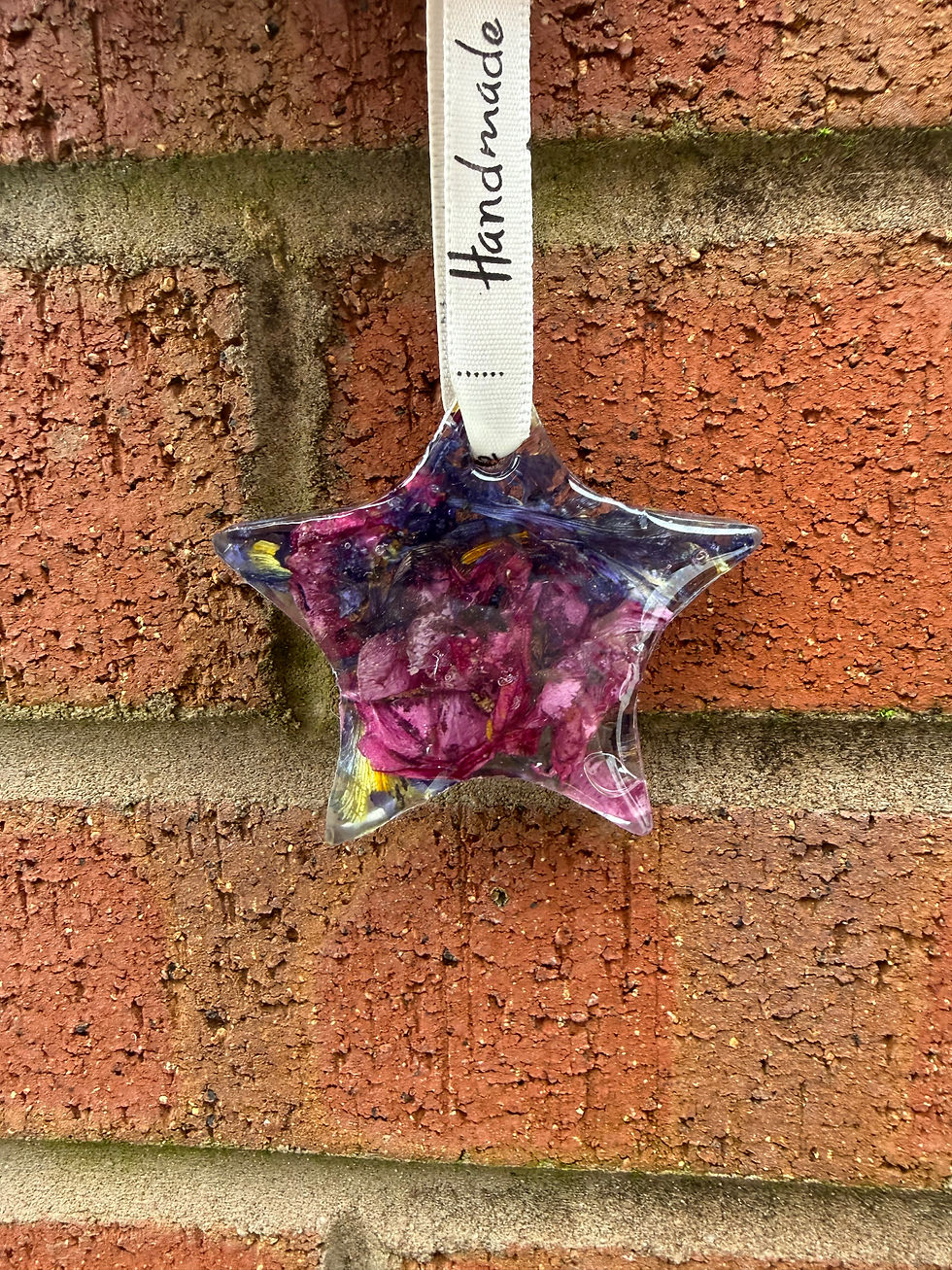 Thumbnail: Star Hanging Decoration - Resin Flower Preservation
