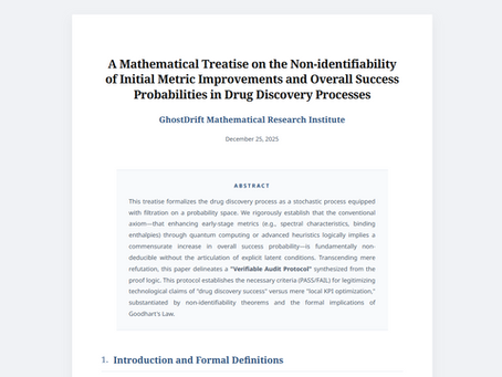 Does Quantum Computing Increase Success Rates in Drug Discovery? — A Mathematical Audit of the "Score Improvement = Success" Fallacy in AI-Driven R&D
