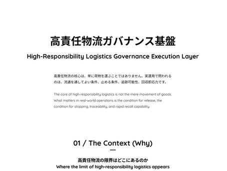 The Aim of the High-Responsibility Logistics Governance Foundation: Why We Are Starting with This Project