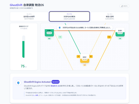 物流網を数学的に守る|自律調整サプライチェーンOS デモ公開(最適化・異常検知・監査可能性)