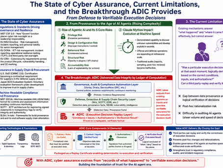 Cyber Assurance: Current Achievements, Limitations, and the Breakthrough of ADIC
