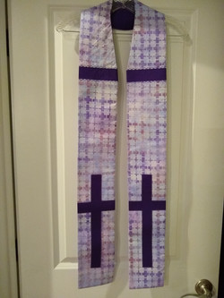 Lenten Stole Pastor Scarlett2