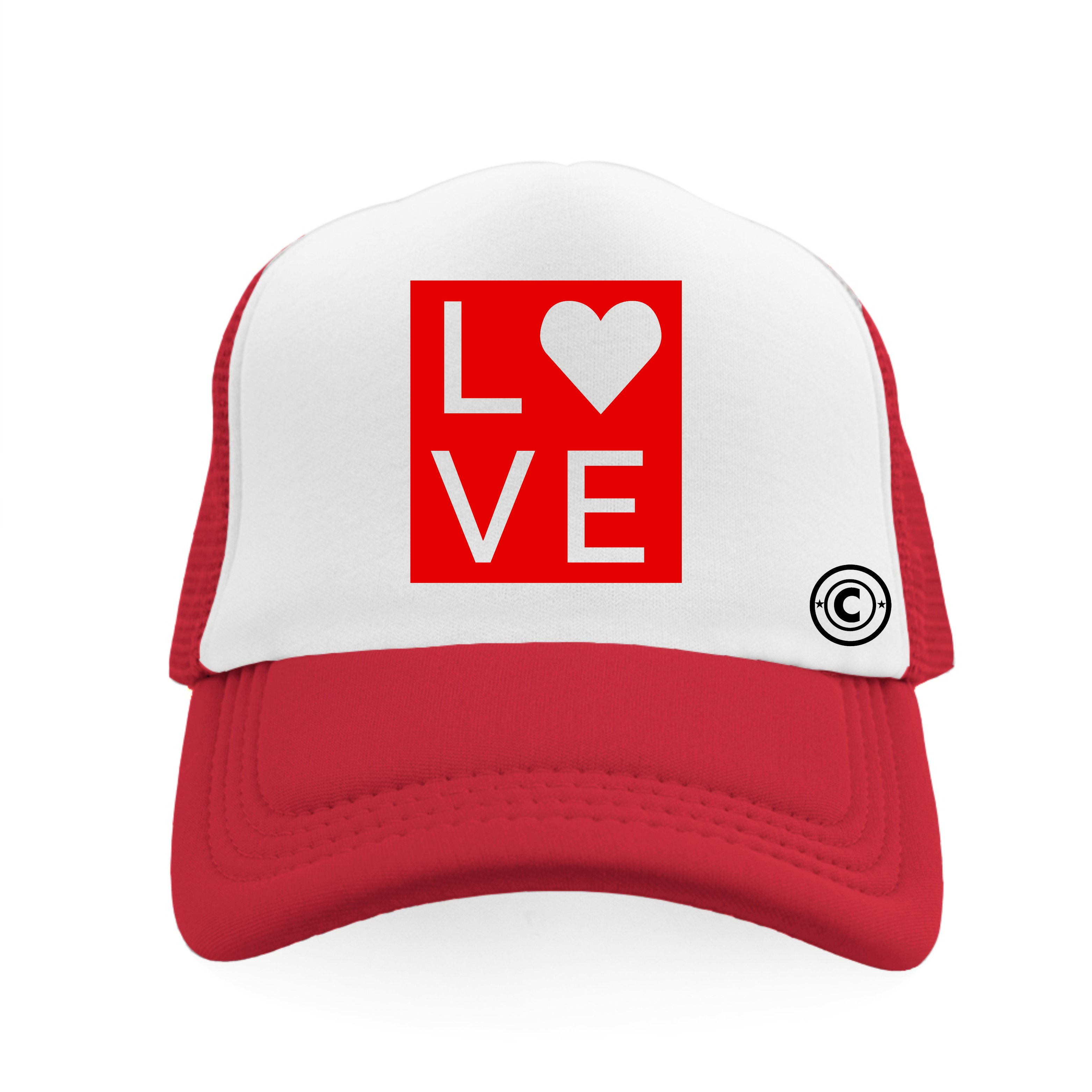"LOVE" Custom Trucker Hat.