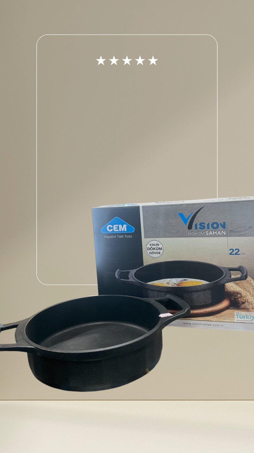 CEM Egg Pan 22 cm