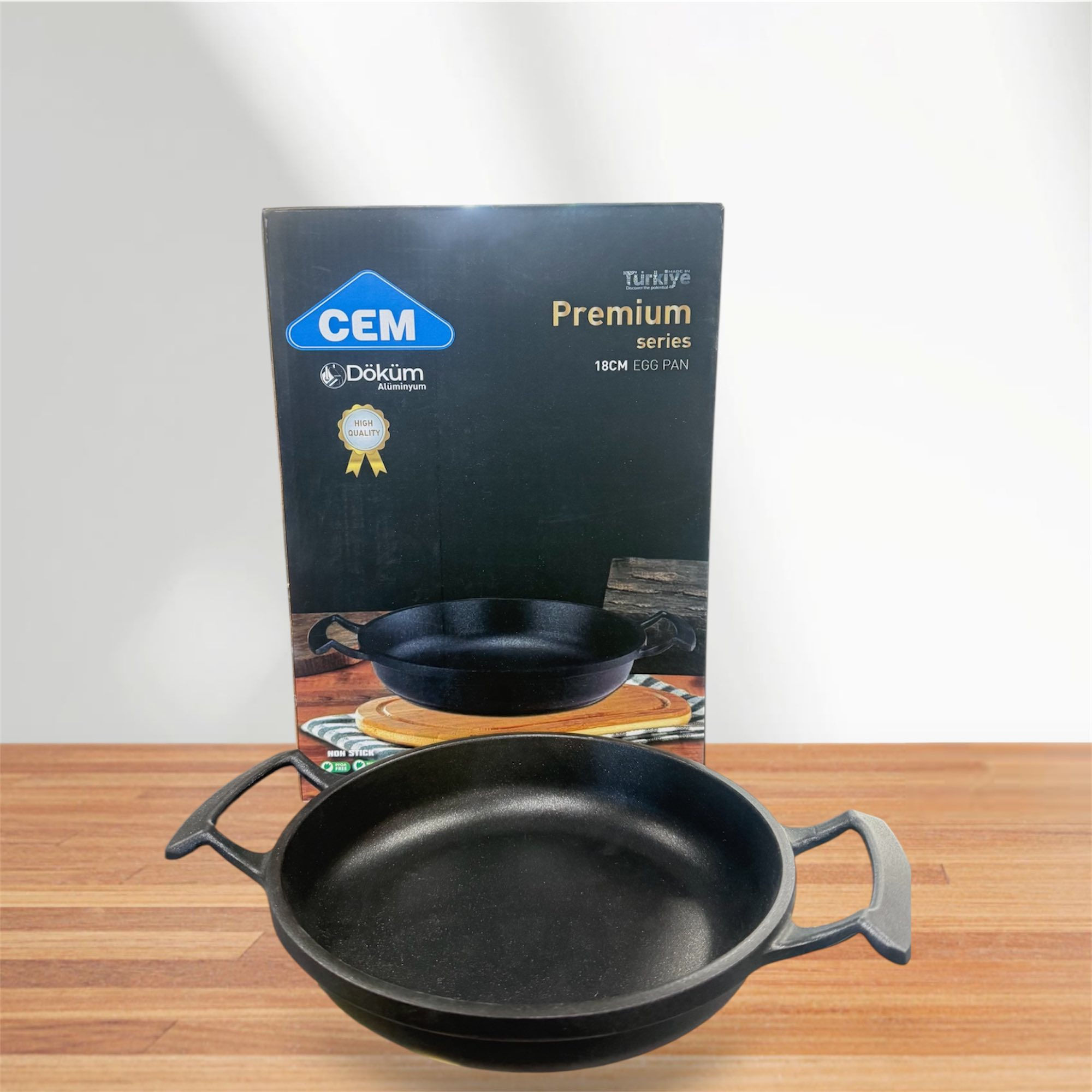CEM Egg Pan 18cm Not stick Premium Series
