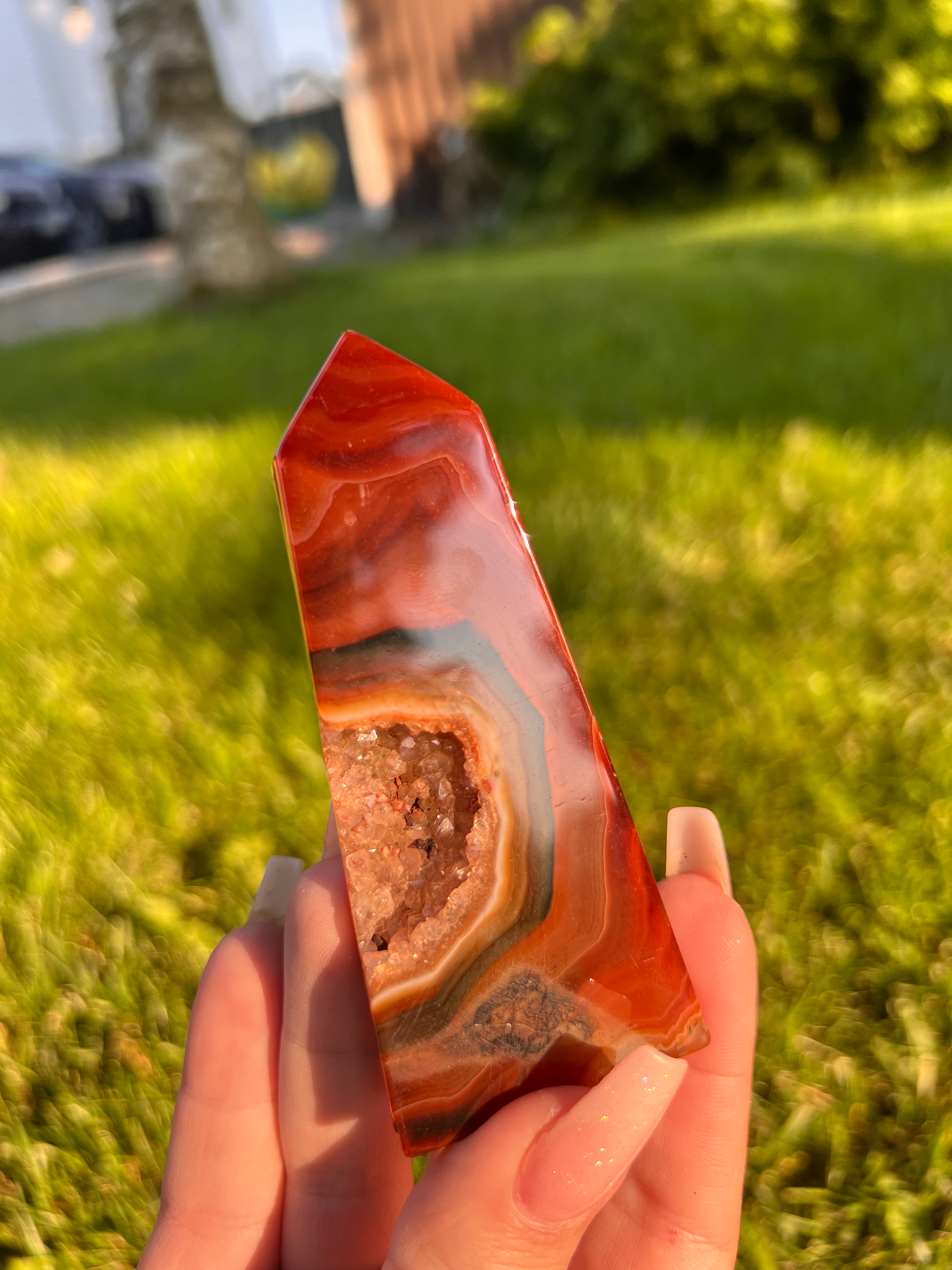Red Agate Crystal 195g