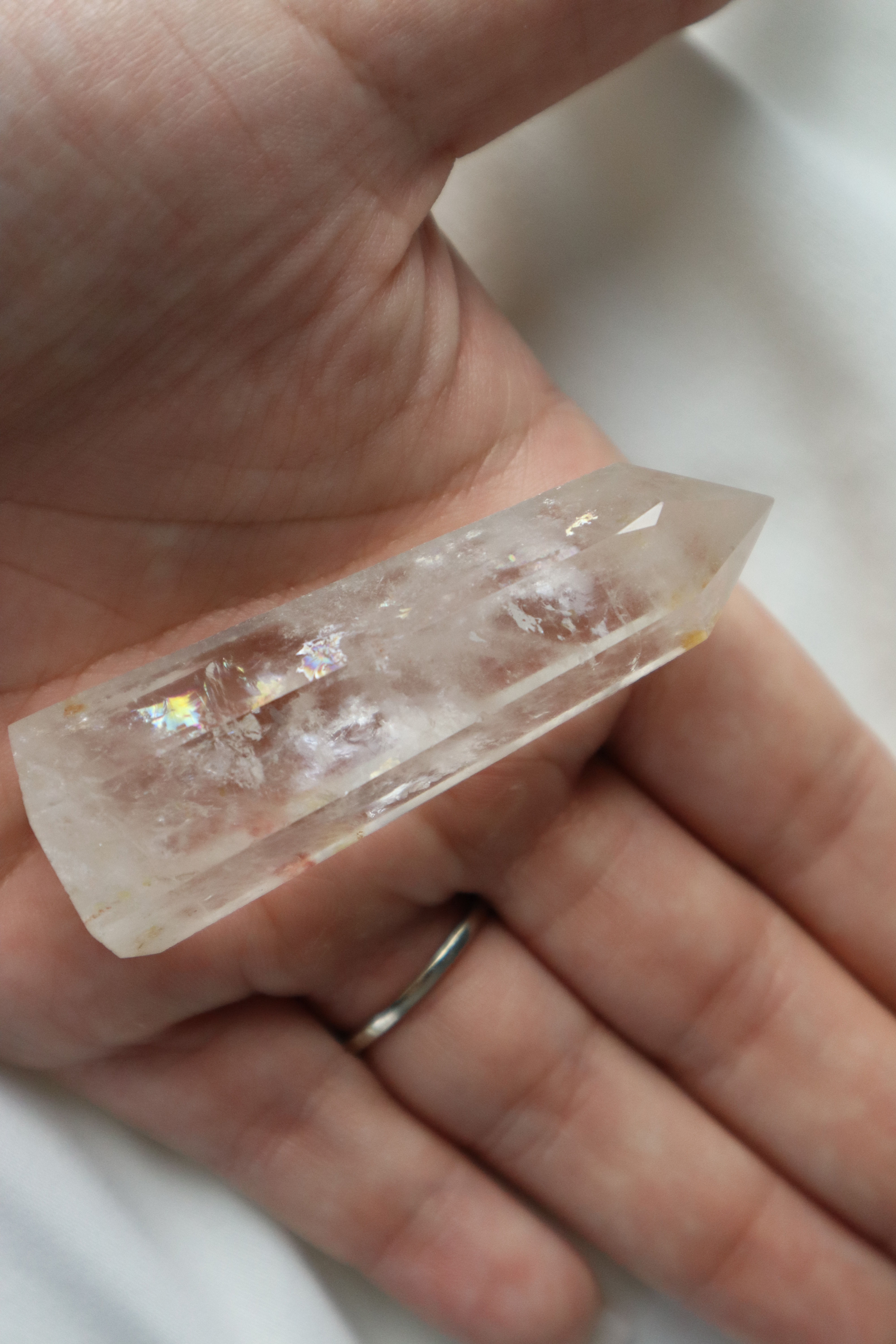 Clear Quartz Crystal Point 50g
