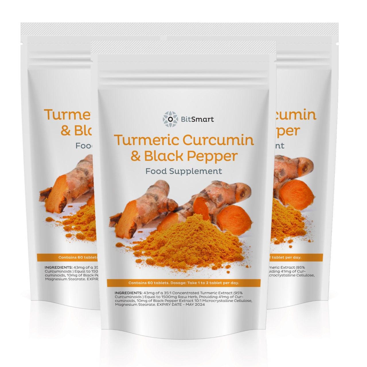 Turmeric Curcumin & Black Pepper - 60 Tablets