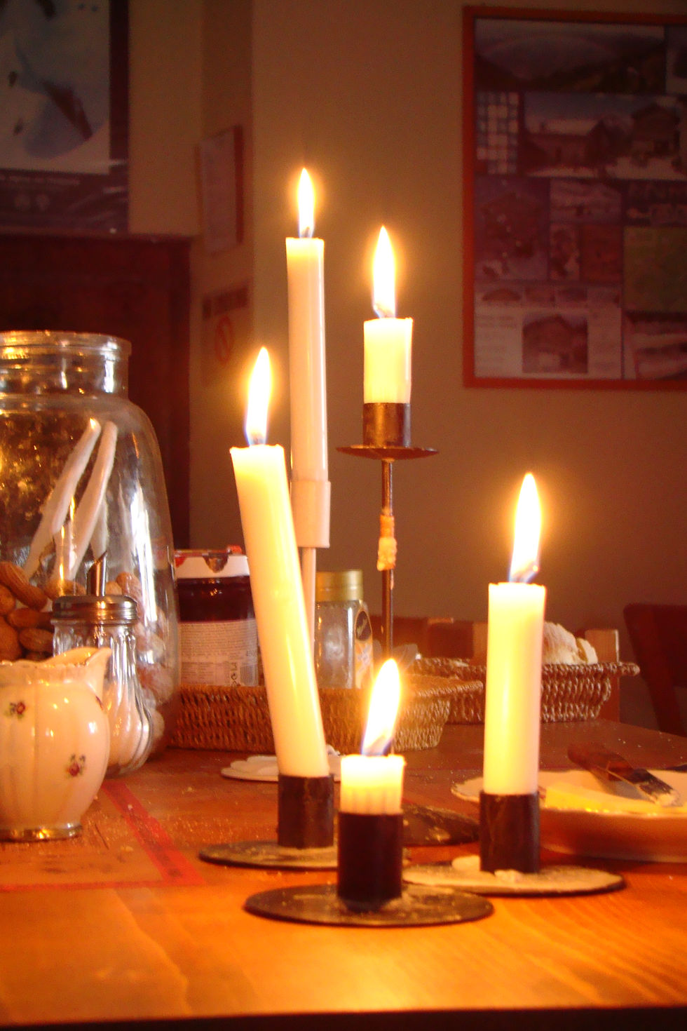Cena a lume di candela...