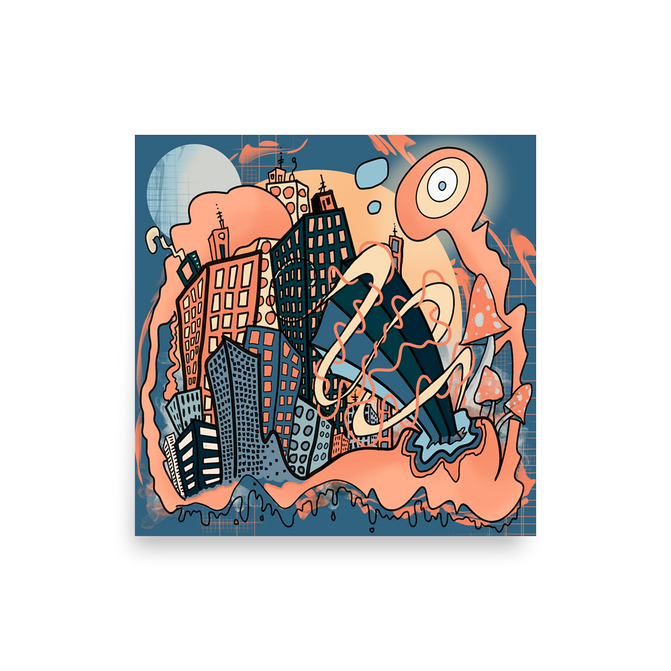 Thumbnail: Wrapped — Digital Illustration Poster