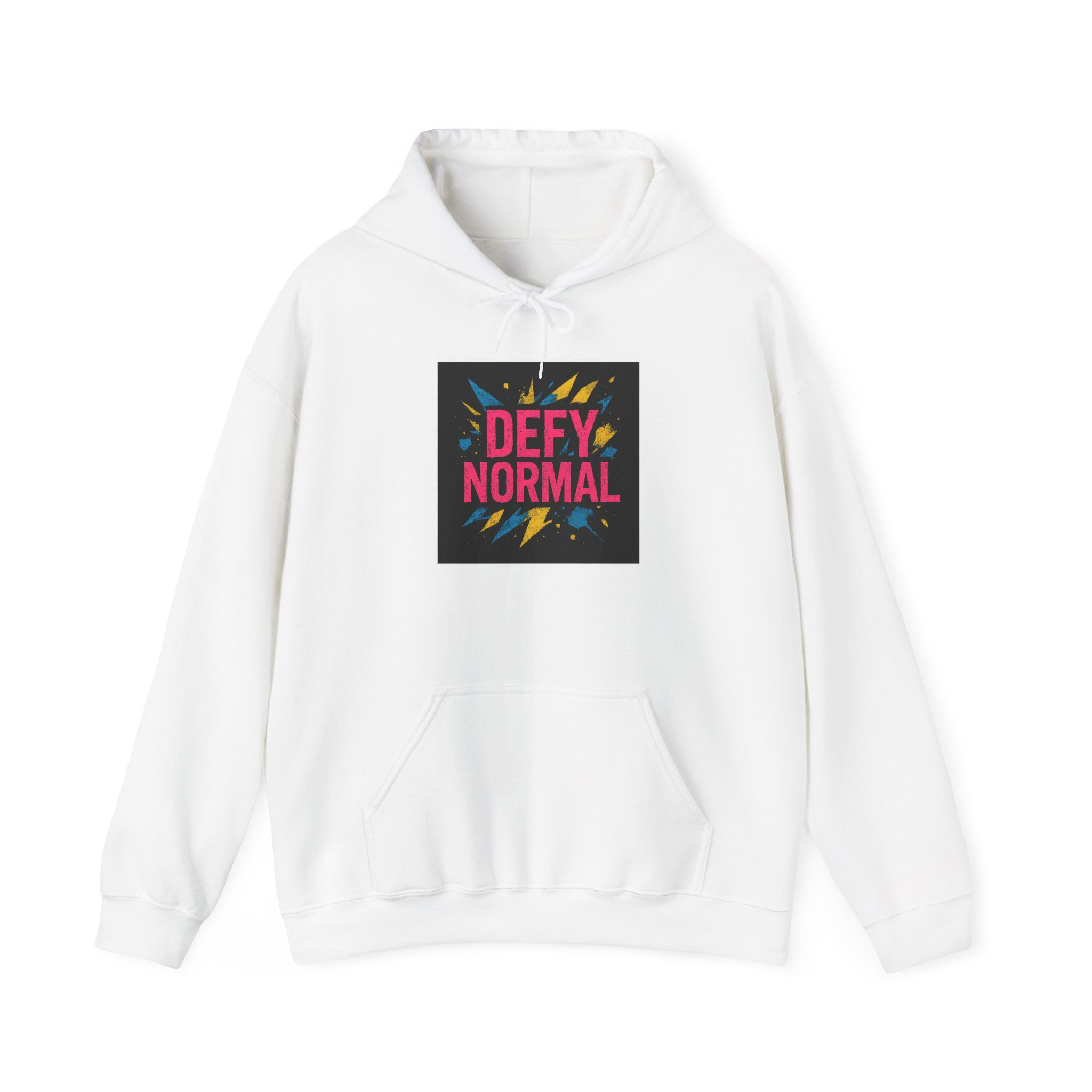 Defy Normal Hoodie — Bold Graphic Statement Sweatshirt