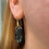 Thumbnail: Black Spinel Trapeze Earrings in 18k Yellow Gold