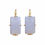 Thumbnail: Rectangular Chalcedony Drop Earrings in 18k yellow gold