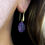 Thumbnail: Carved Amethyst Berry Earrings in 18k Recycled Yellow Gold