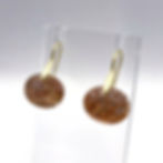Thumbnail: Lodalite Horizontal Oval Earrings in 18k Recycled Yellow Gold