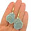 Thumbnail: Aquamarine Formation Slice Earrings | 18k Recycled Yellow Gold