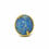 Thumbnail: Large Round Australian Blue Opal Amazon Ring in 18k Recycled Yellow Gold