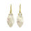 Thumbnail: Carved Mother of Pearl Trapeze Earrings in 18kyg