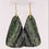 Thumbnail: Green Serpentine Earrings in 18k Recycled Yellow Gold, Chrysotile