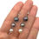 Thumbnail: Custom Graduated Pearl Earrings in Platinum with Diamond Detail