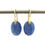 Thumbnail: Kyanite Oval Earrings in 18k Recycled Yellow Gold