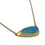 Thumbnail: Teal Australian Opal Azores Necklace | 18k Recycled Yellow Gold