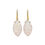 Thumbnail: Carved Mother-of-Pearl Marquise Trapeze Earrings | 18k Recycled Gold