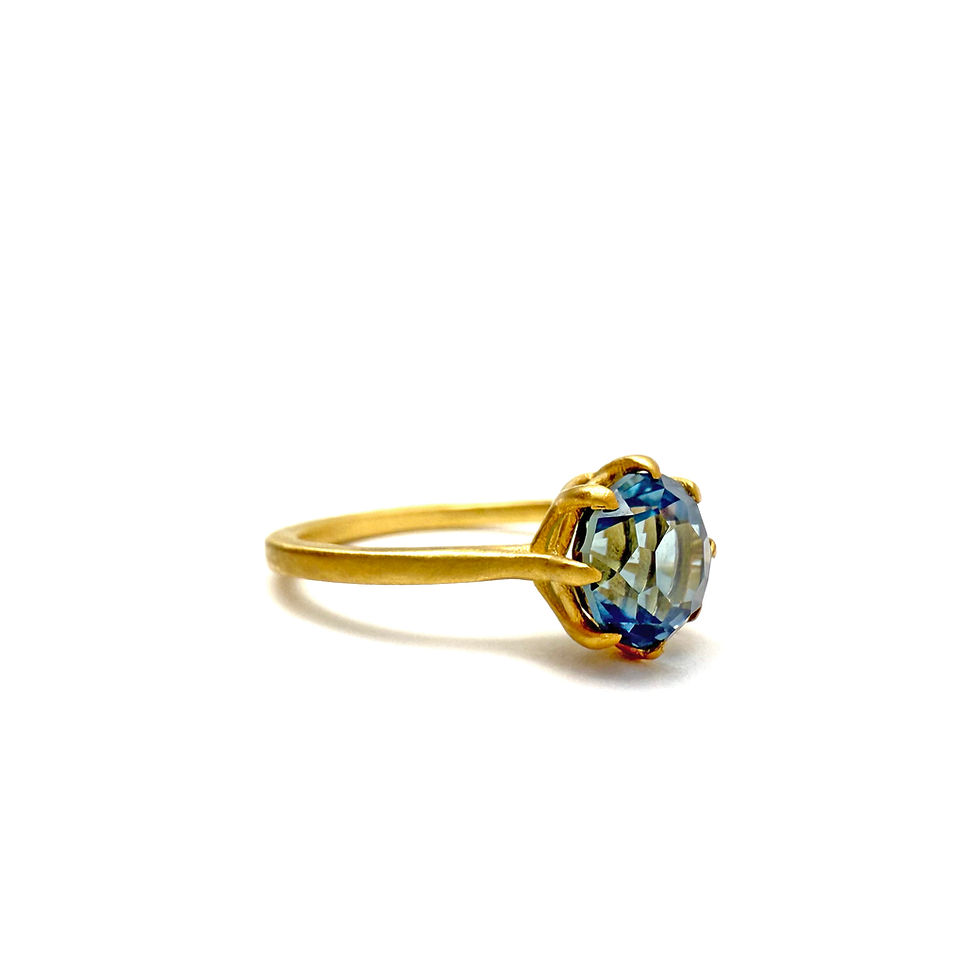 Thumbnail: 2.10ct Montana Sapphire Providence Ring in 18kyg Ring