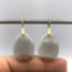 Thumbnail: Smoky Quartz Checkerboard Earrings in 18k Recycled Yellow Gold