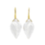 Thumbnail: Rock Crystal Trapeze Earrings in 18k Recycled Gold