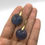 Thumbnail: Rose Cut Labradorite Circle Earrings in 18k Recycled Yellow Gold
