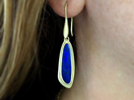 New Releases: Azores Blue Opal Drop Earrings