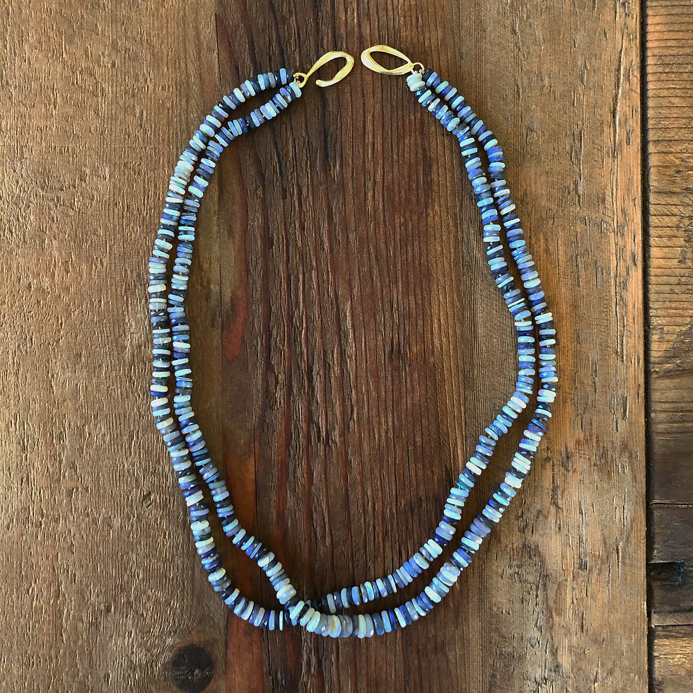 Double Australian Opal Candy Necklace