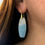 Thumbnail: Blue and White Colorblock Trolleite in Quartz Earrings | 18k Recycled Yellow Gold