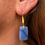 Thumbnail: Dumortierite Dancing Earrings in 18k Recycled Gold
