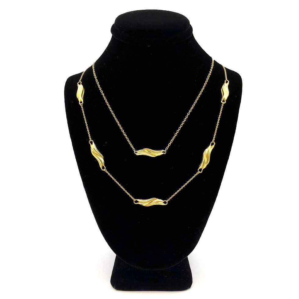 Thumbnail: Everyday Gold Wave Necklace in 18k Recycled Yellow Gold 16 Inches