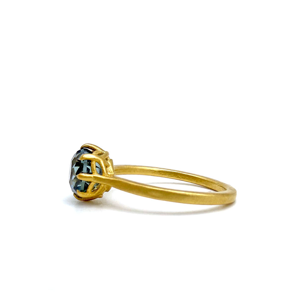 Thumbnail: 2.10ct Montana Sapphire Providence Ring in 18kyg Ring