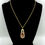 Thumbnail: Strawberry Phantom Quartz Teardrop Pendant in 18k Recycled Yellow Gold