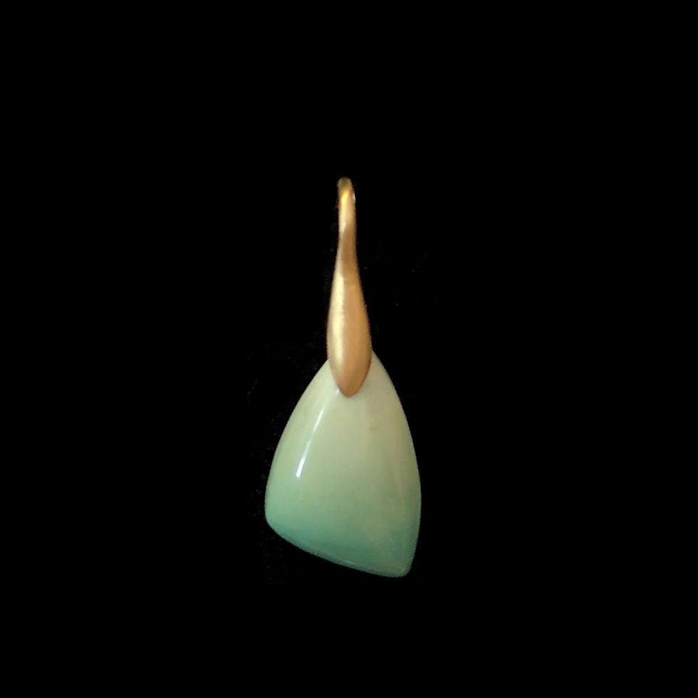 Thumbnail: Fossilized Opal Pendants Necklace in 18k Yellow Gold
