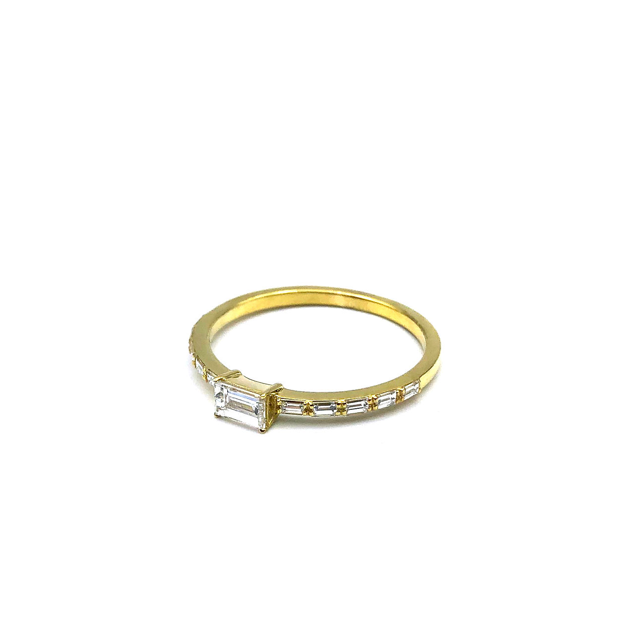 Baguette Diamond Ring in 18k