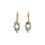 Thumbnail: 034 Santa Maria Aquamarine and Diamond Drop Earrings in 18kyg