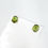 Thumbnail: Custom Oval Green Tourmaline Cabochon Earrings in 18k Recycled Yellow Gold.