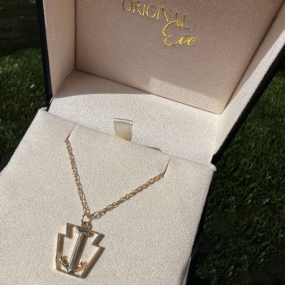 Thumbnail: Naval Command Symbol Necklace on Rope Chain