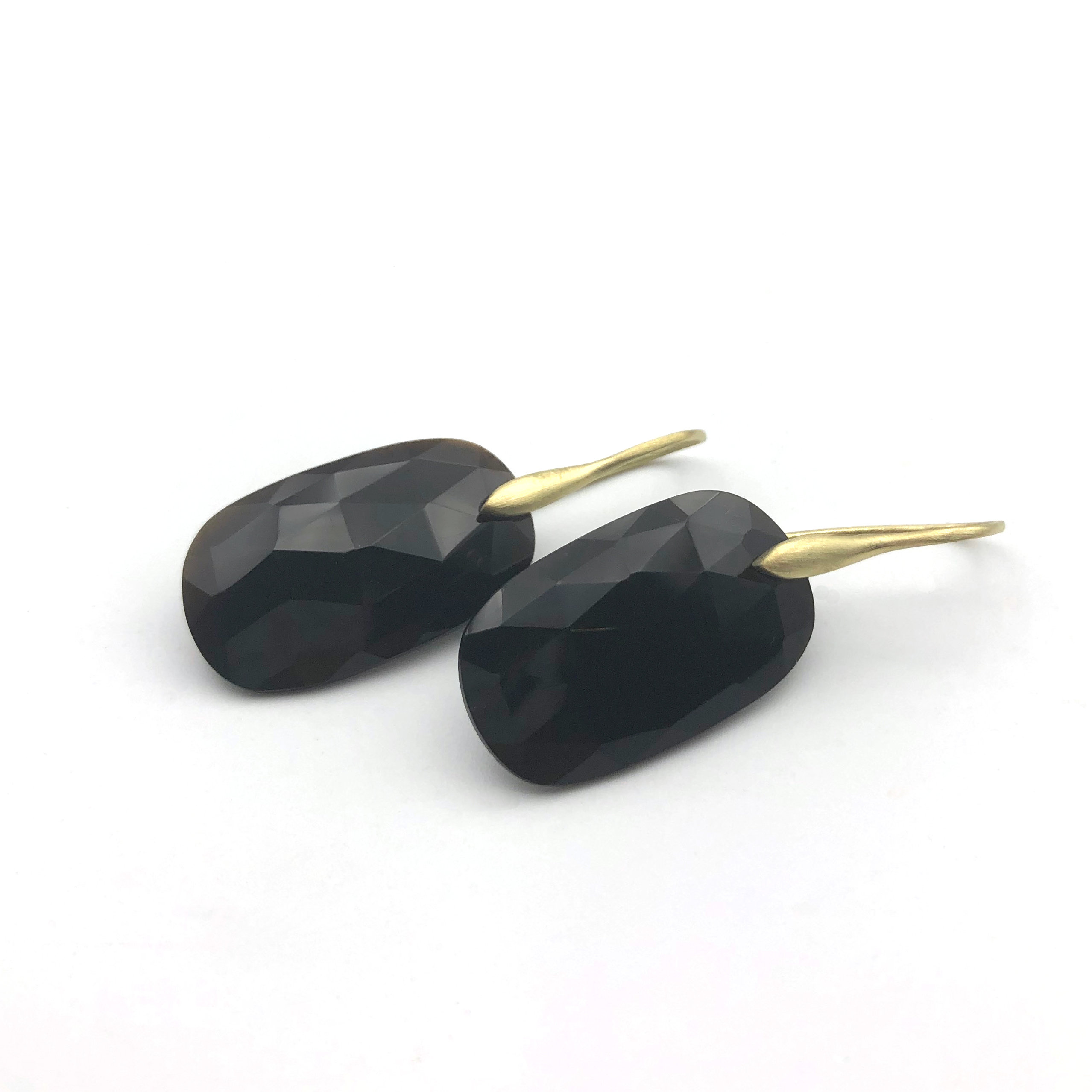 Black Onyx Earrings 18k Yellow Gold Originaleve Black Onyx Earrings 18k Yellow Gold Originaleve
