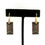 Thumbnail: Fordite Earrings in 18k Recycled Yellow Gold, Detroit Agate, Motor City Agate Earrings