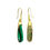 Thumbnail: Jungle Malachite Earrings | 18k Recycled Yellow Gold
