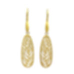 Everyday Gold Dangle Leaf Cut-Out Earrings in 18k Recycled Yellow Gold