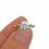 Thumbnail: Bespoke Diamond Engagement Ring with Colombian Emerald Sprinkle in 18k Recycled Yellow Gold