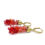 Thumbnail: Ruby and Orange Sapphire Briolette Cascade Earring in 18k Yellow Gold